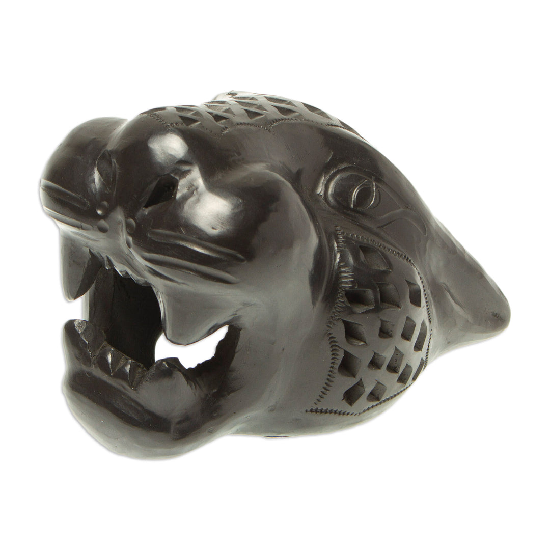 Small Barro Negro Mask - Black Jaguar