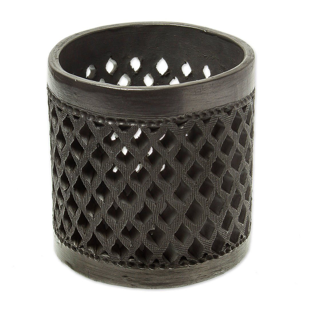 Unique Barro Negro Decorative Vase - San Bartolo Breeze