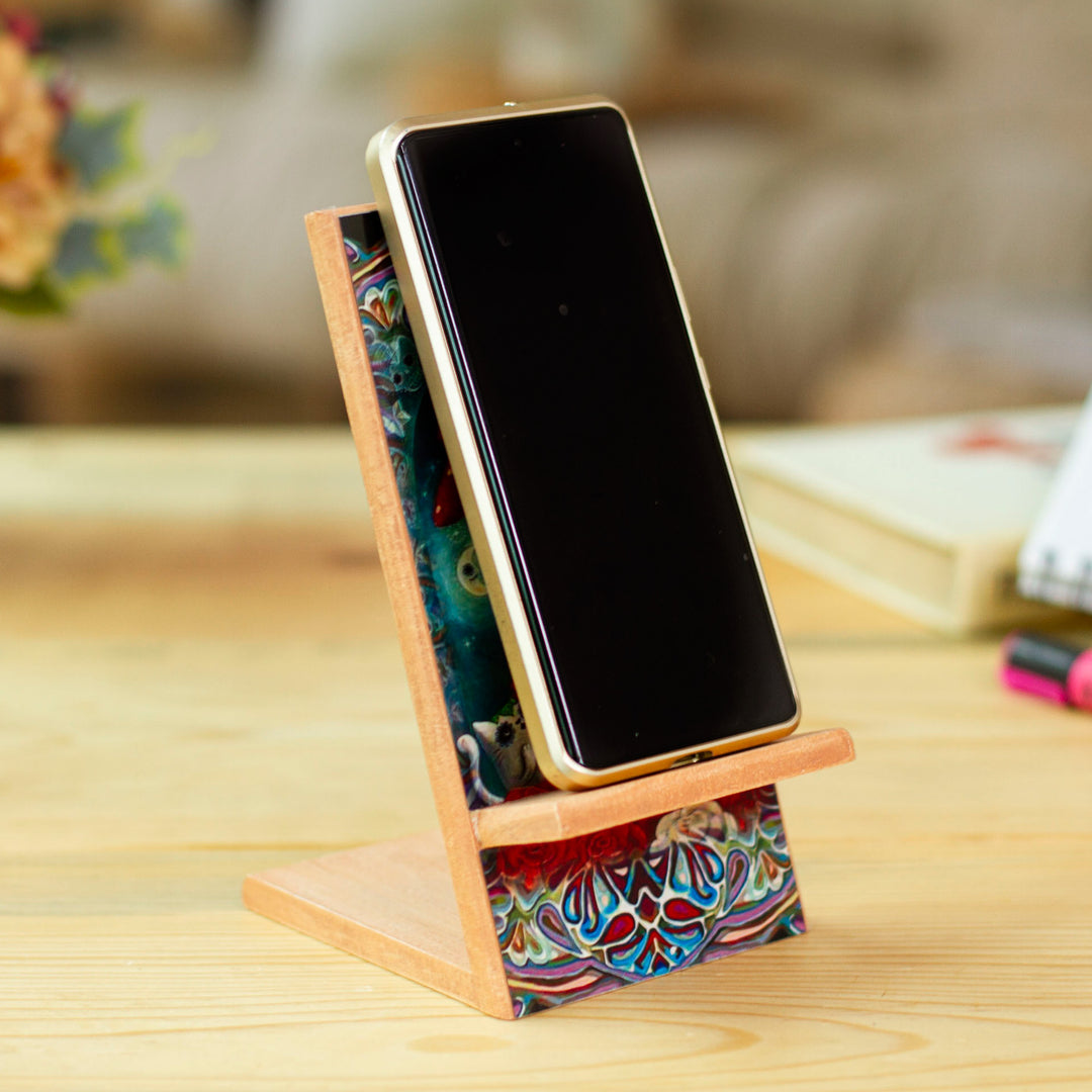 Day of the Dead Themed Phone Stand - Catrina Romance