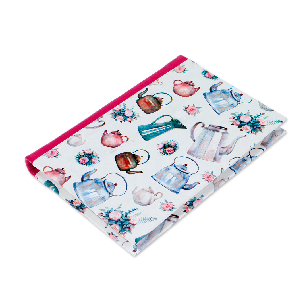 Teapot Motif Handcrafted Journal - Tea Party