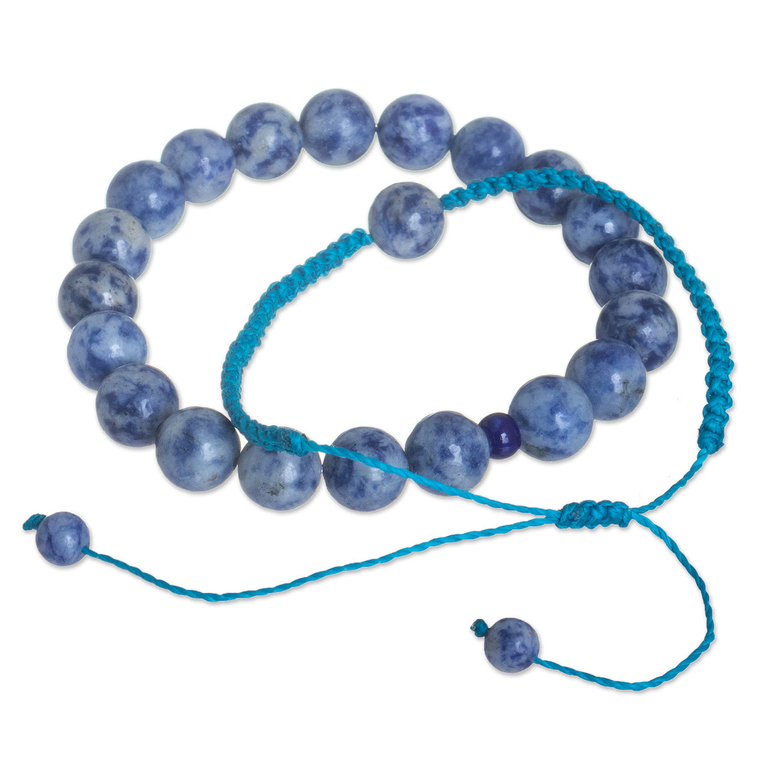 Artisan Crafted Sodalite Bracelets (Pair) - Clarity in Blue