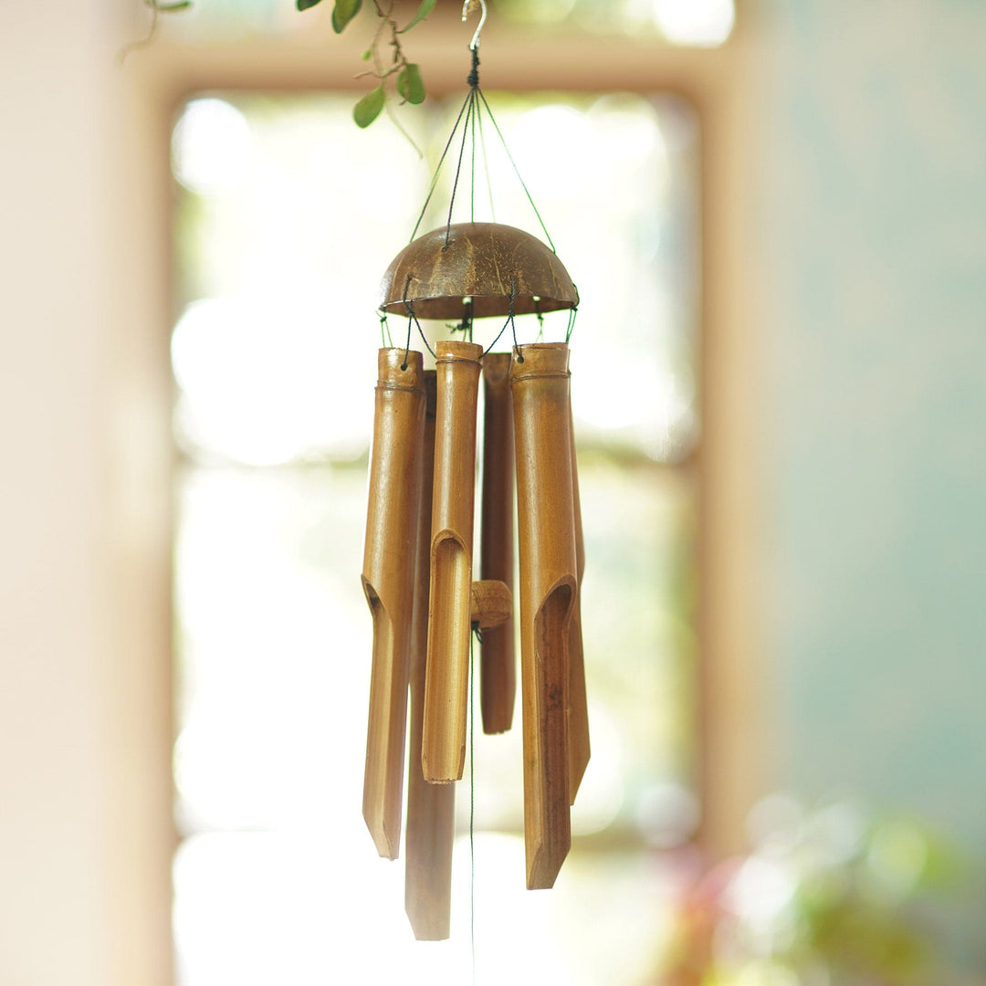 Hand Crafted Bamboo Wind Chime from Bali - Melody Garden