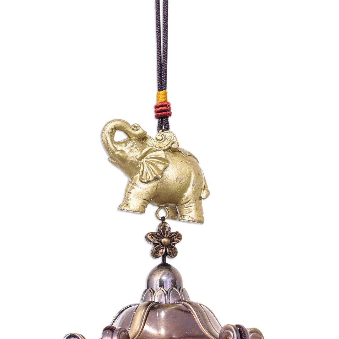 Elephant Themed Wind Chime Made in Thailand - Sage Elephant