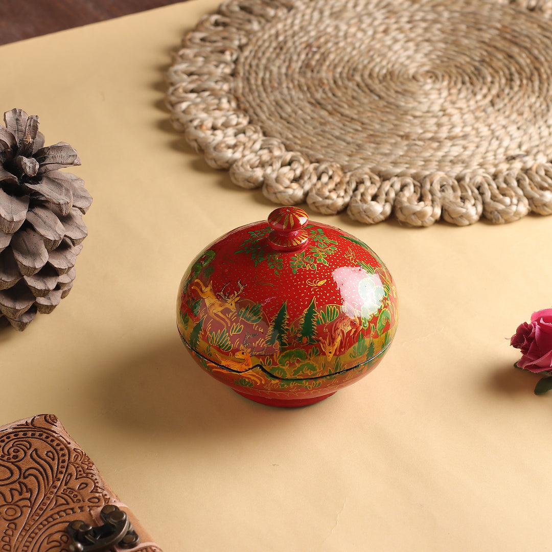 Jungle Scene in Red