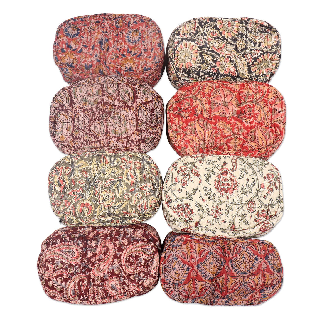 Block-Printed Cotton Travel Bag - Travel Ecstasy