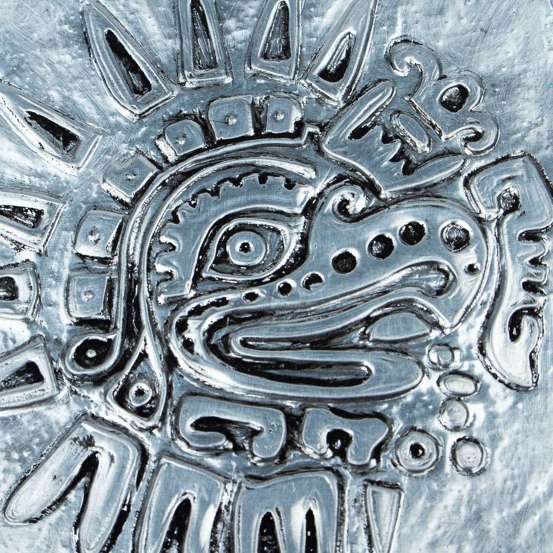 Relief Engraving Aluminum Card with Paper Frame - Mighty Quetzal