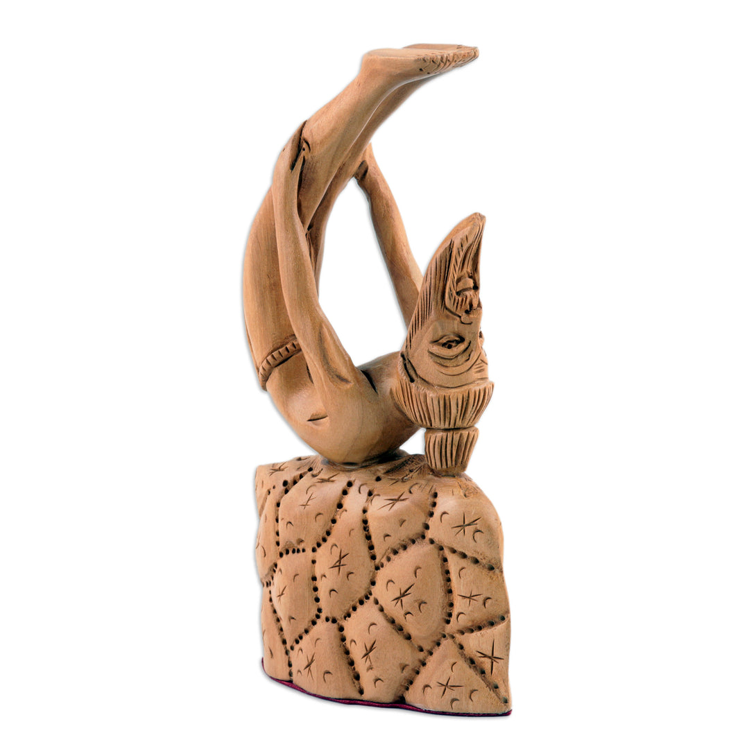 Artisan Crafted Yogi Sculpture - Dhanurashana
