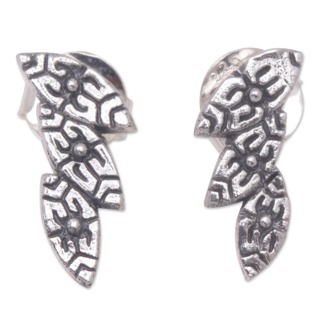 Sterling Silver Seed Drop Earrings from Bali - Fertility Seeds