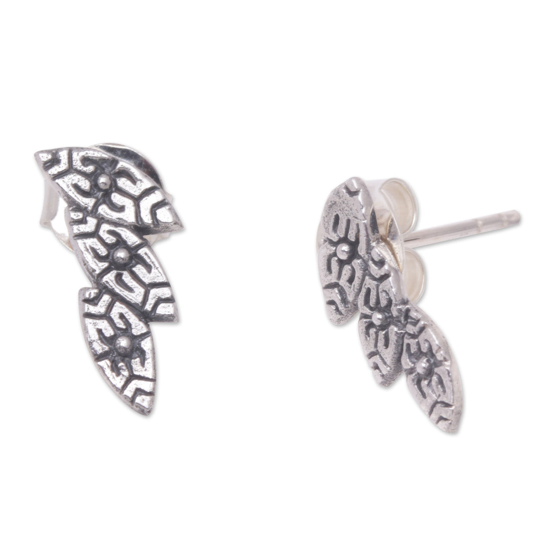 Sterling Silver Seed Drop Earrings from Bali - Fertility Seeds