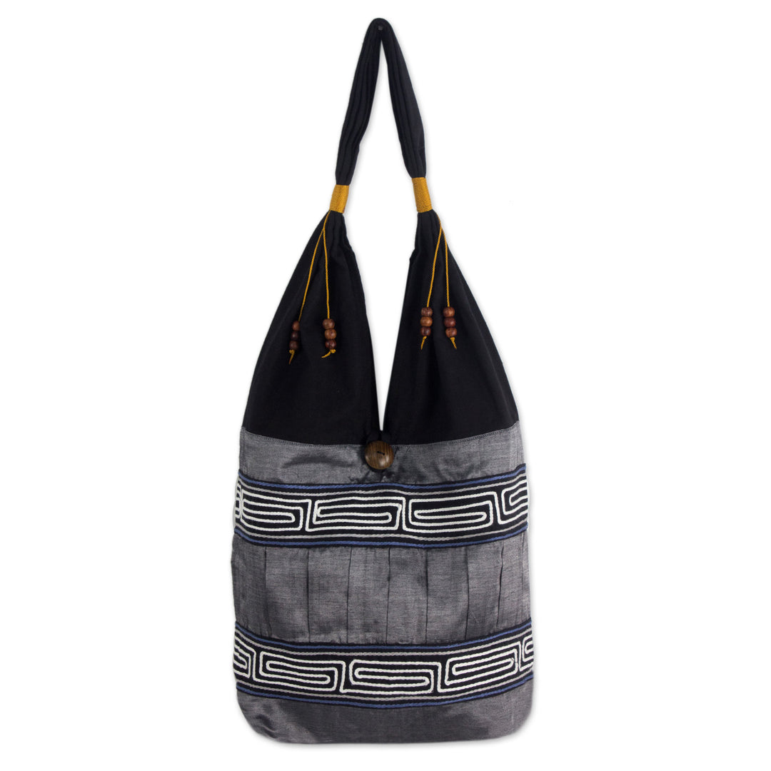 Hand Crafted Cotton Shoulder Bag  - Music