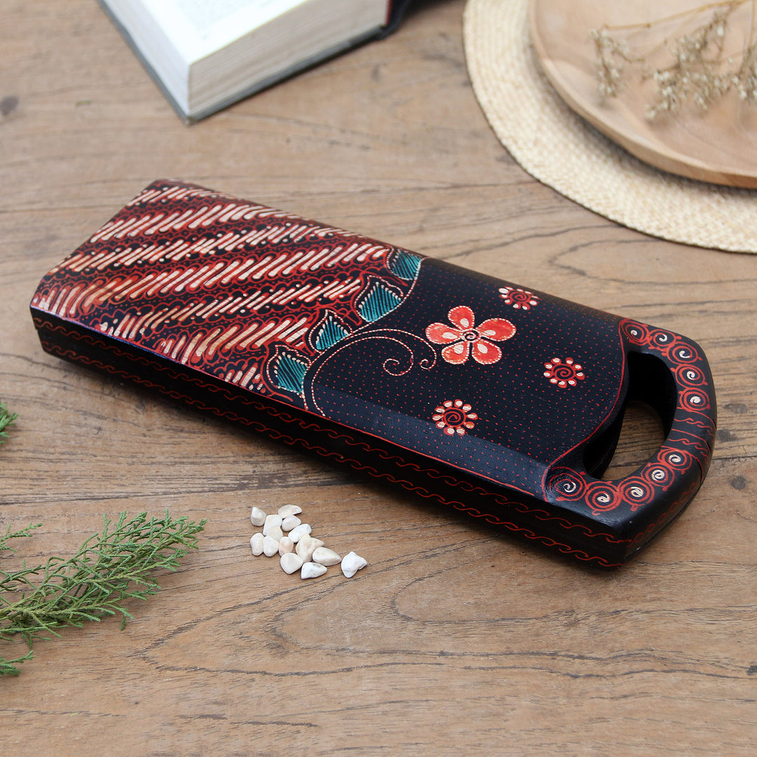 Hand-painted Wood Batik Mancala Game from Indonesia - A Passionate Leisure