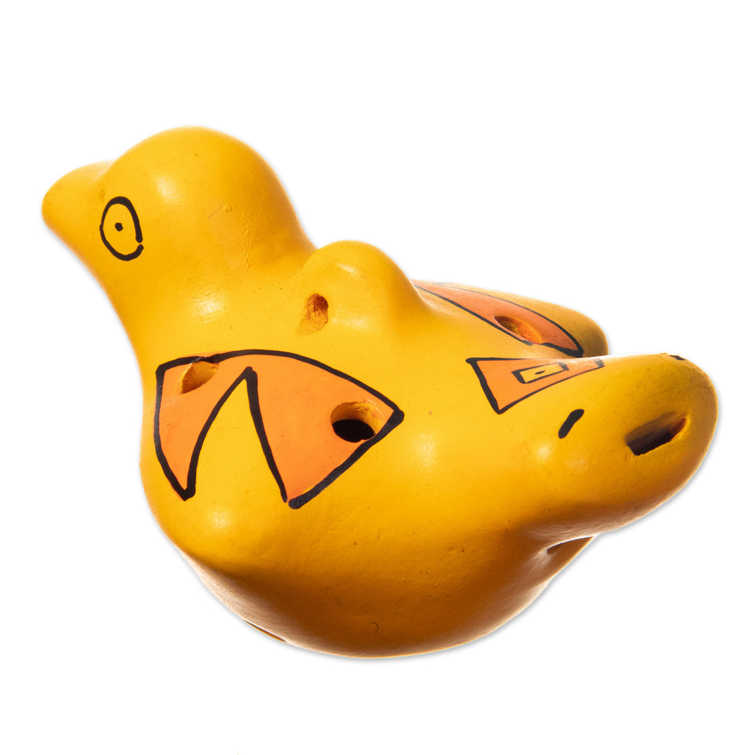 Animal Themed Ceramic Ocarinas Handmade in Peru (2 Pieces) - Unusual Friends
