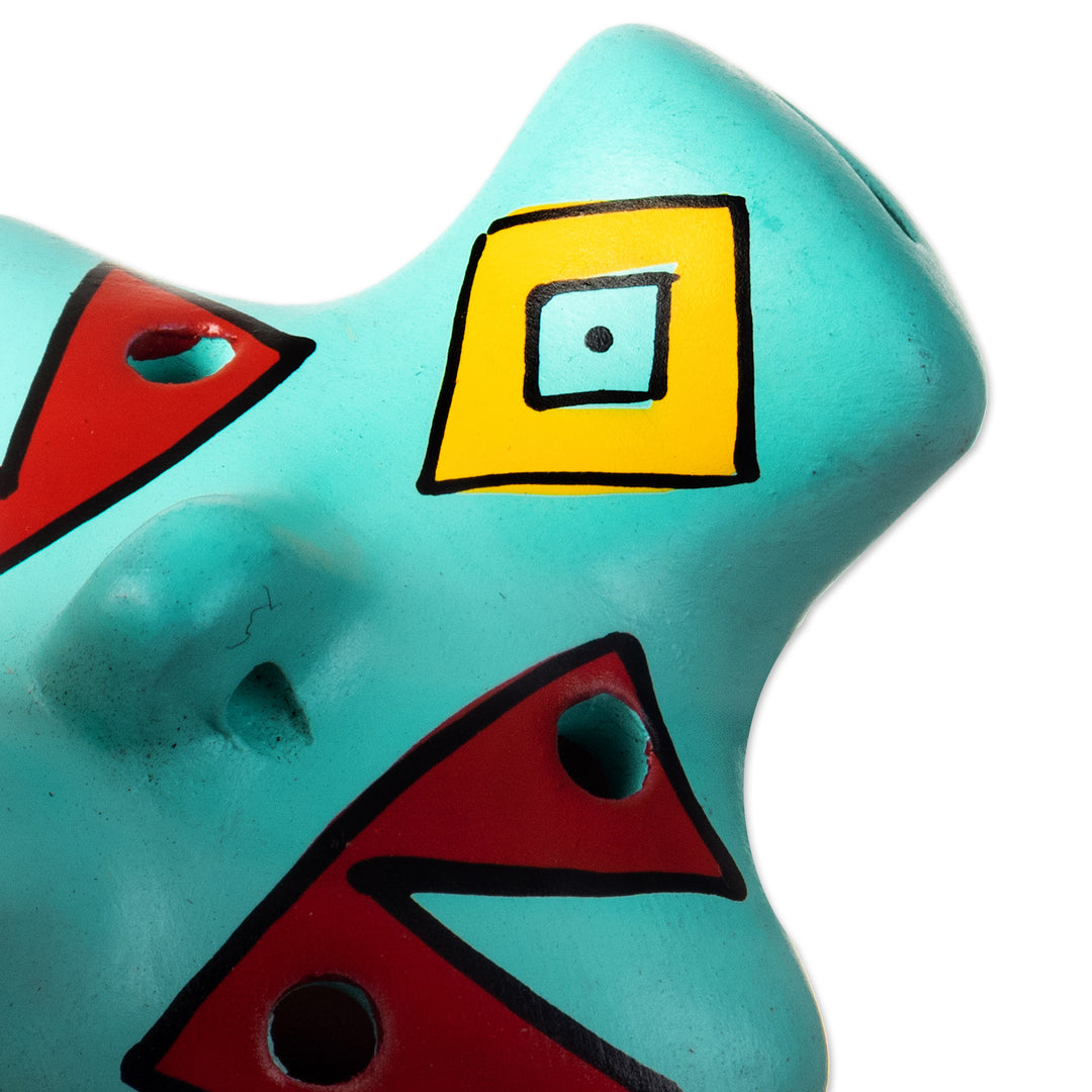 Handmade Ceramic Ocarinas from Peru (2 Pieces) - Night Chant