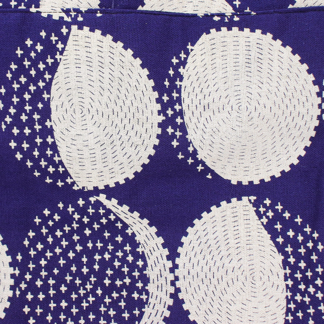 Midnight Cotton Yoga Mat Bag with Modern Pattern - Midnight Energy