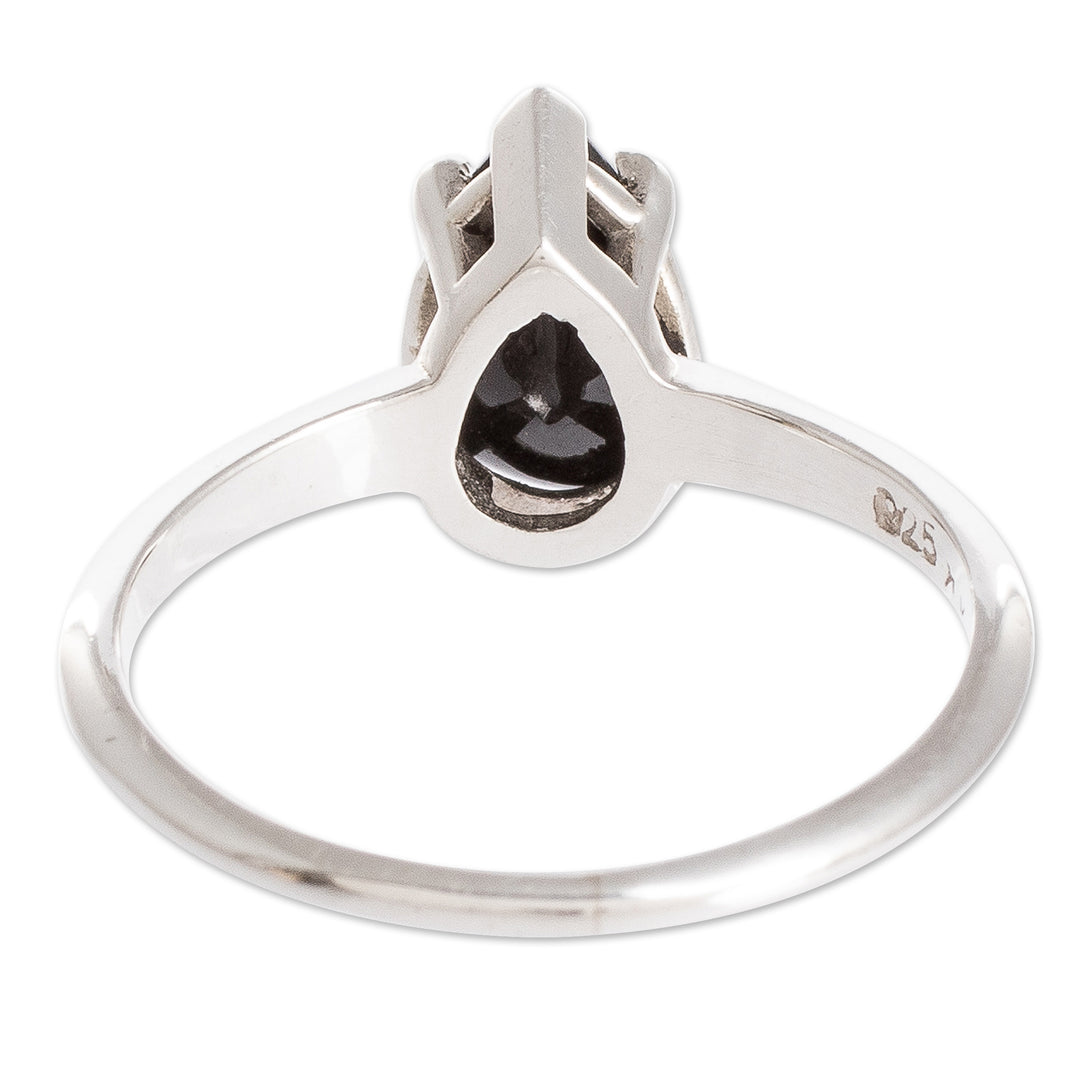 Jade Teardrop in Black