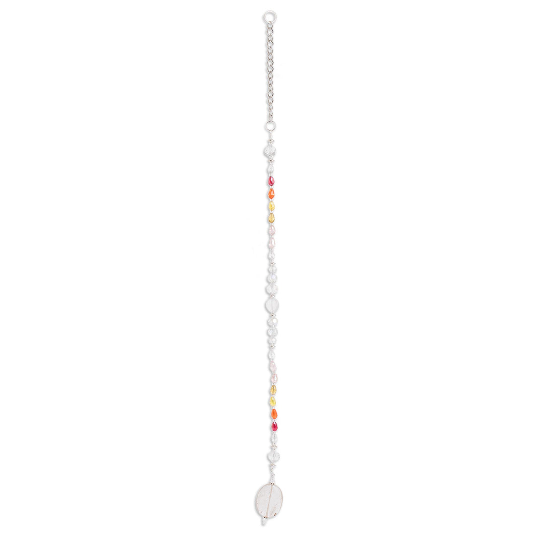 Crystal and Glass Beaded Suncatcher in Warm Shades - Warm Whispers