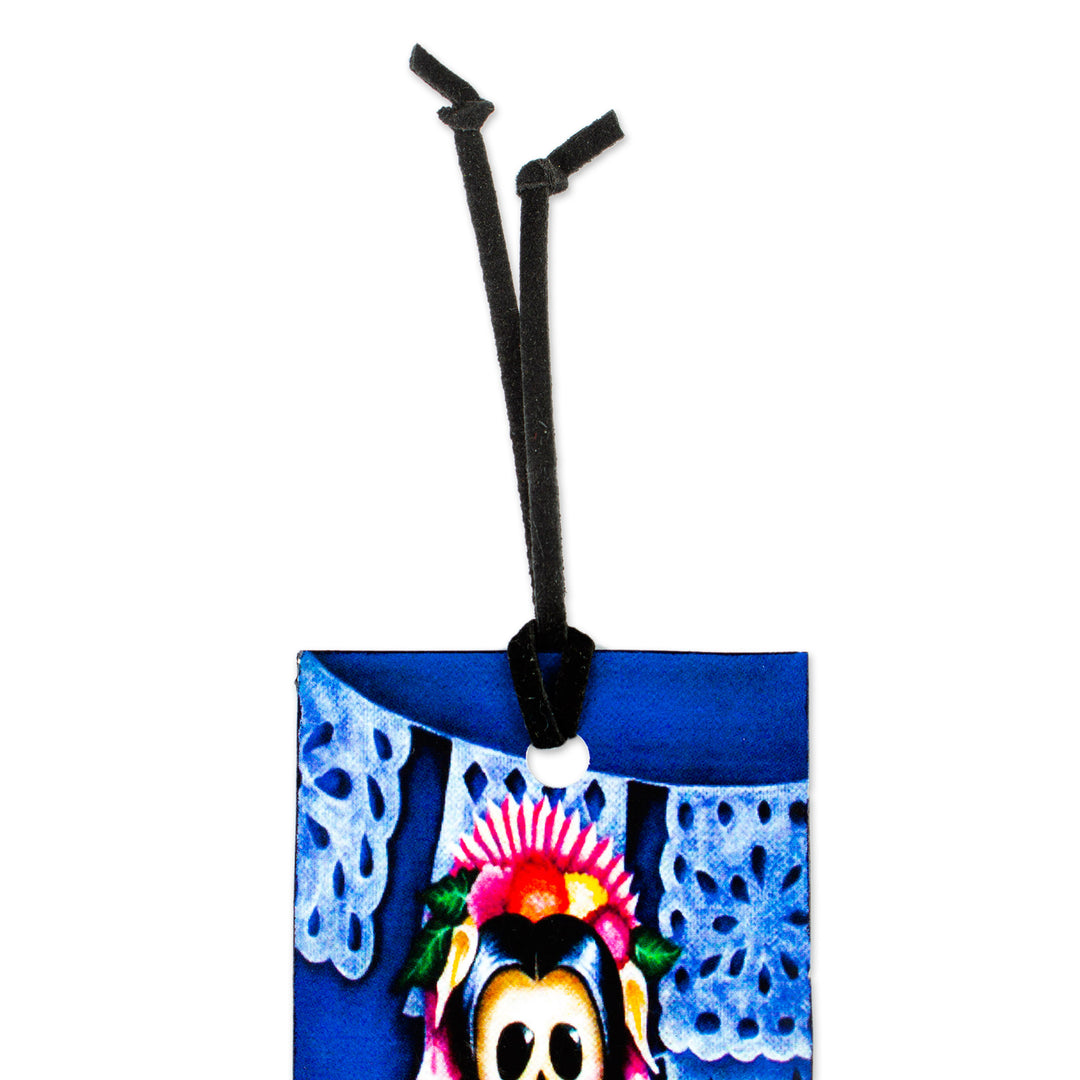 Mexican Traditional Catrina-themed Decoupage Bookmark - Catrina