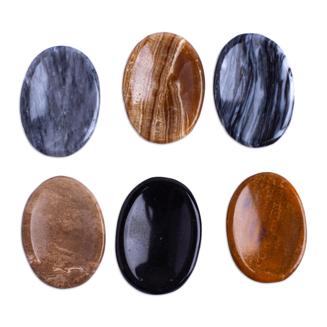 Handcrafted Oval Stones (Pair) - Serenity Amulet