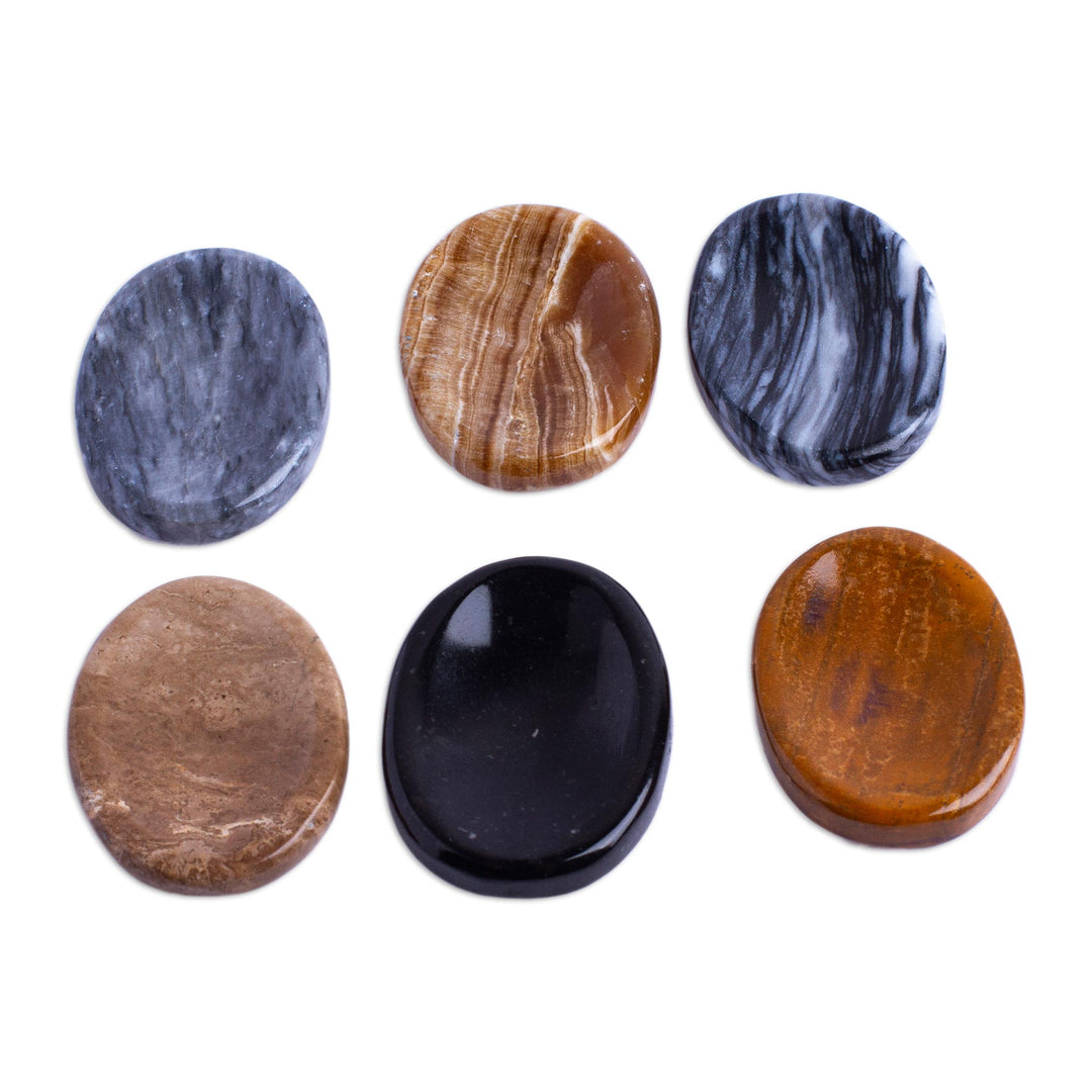 Handcrafted Oval Stones (Pair) - Serenity Amulet