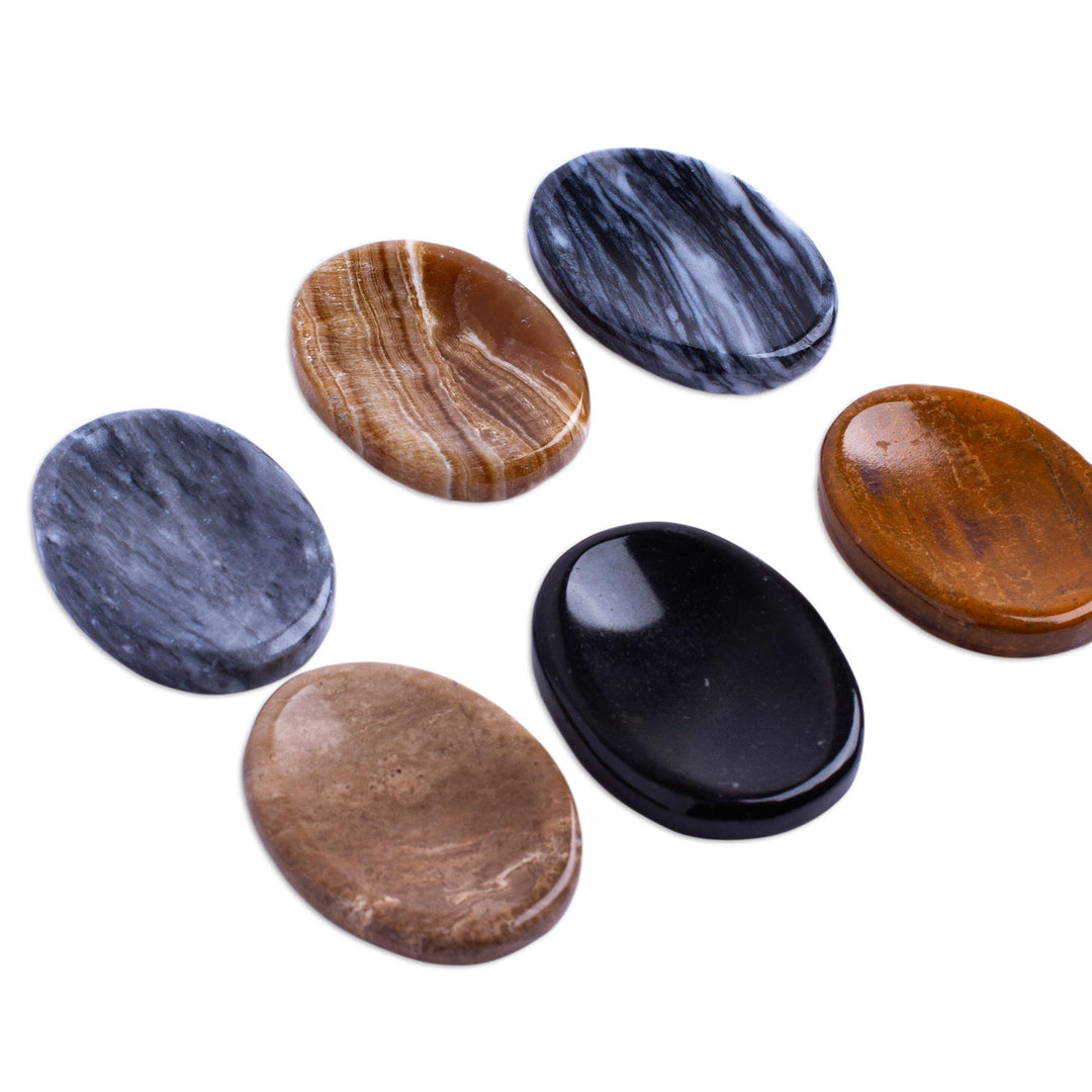 Handcrafted Oval Stones (Pair) - Serenity Amulet