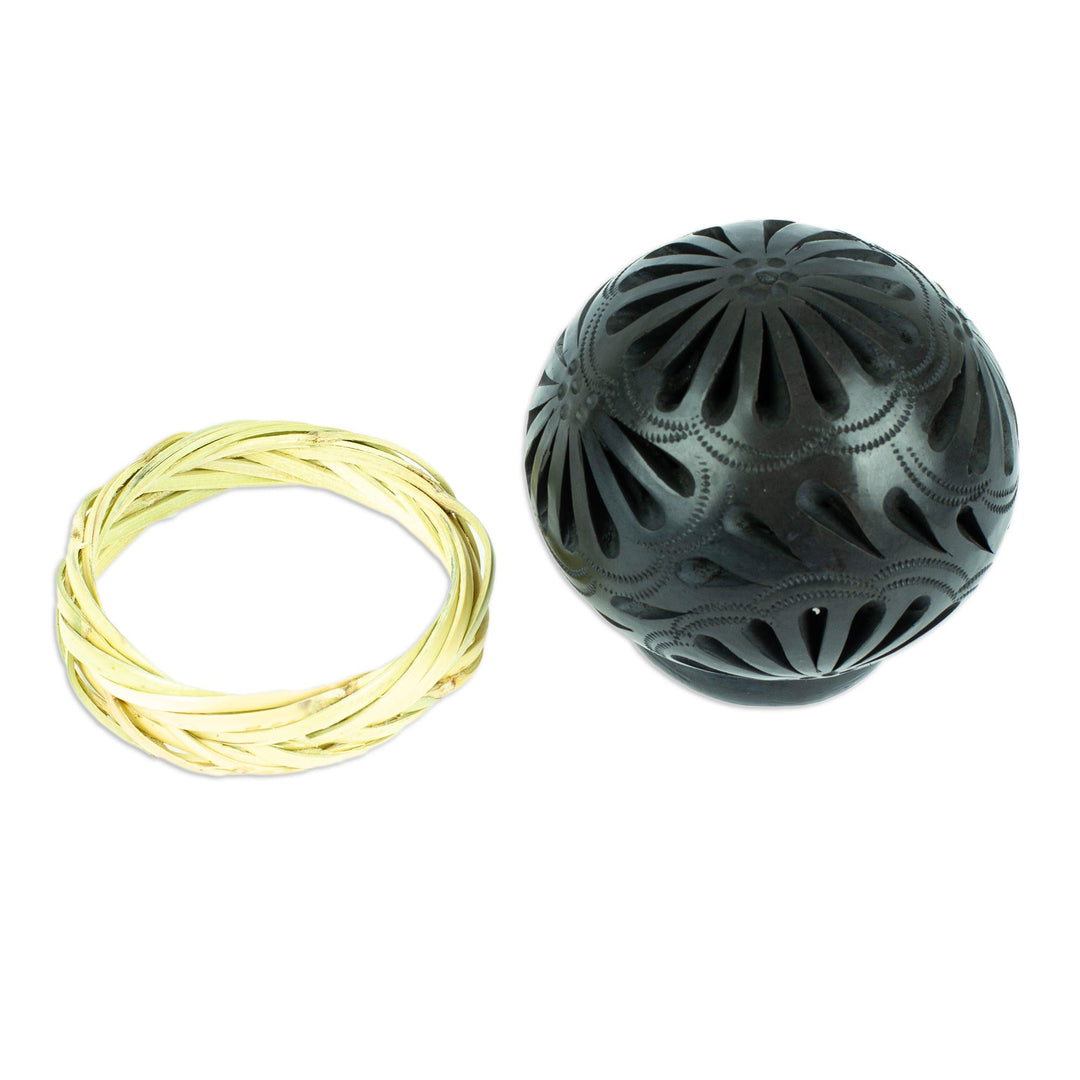 Barro Negro Black Ceramic Decorative Mini Vase - Splendid Black