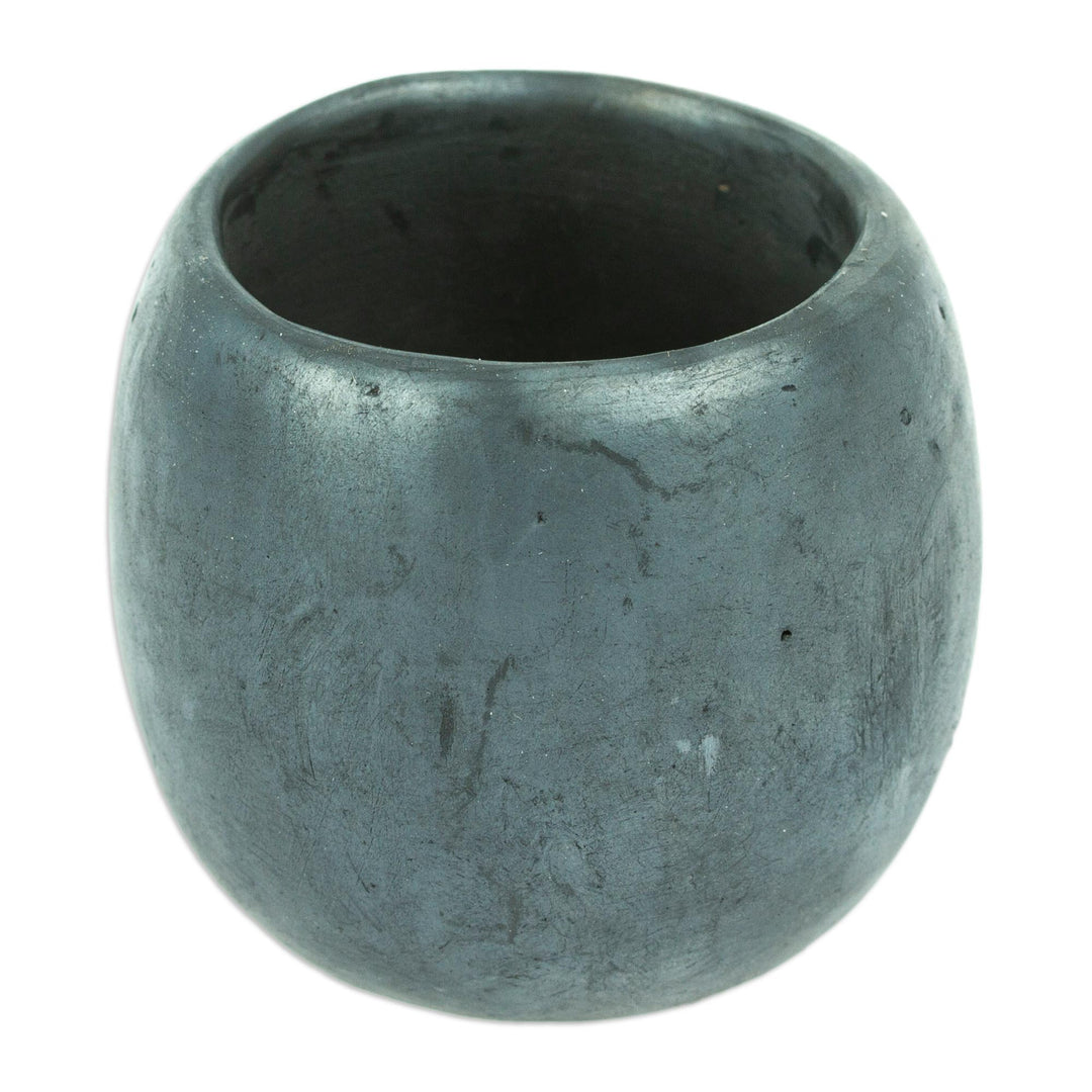 Mexican Handcrafted Barro Negro Shot Glass - Little Folk Barrel