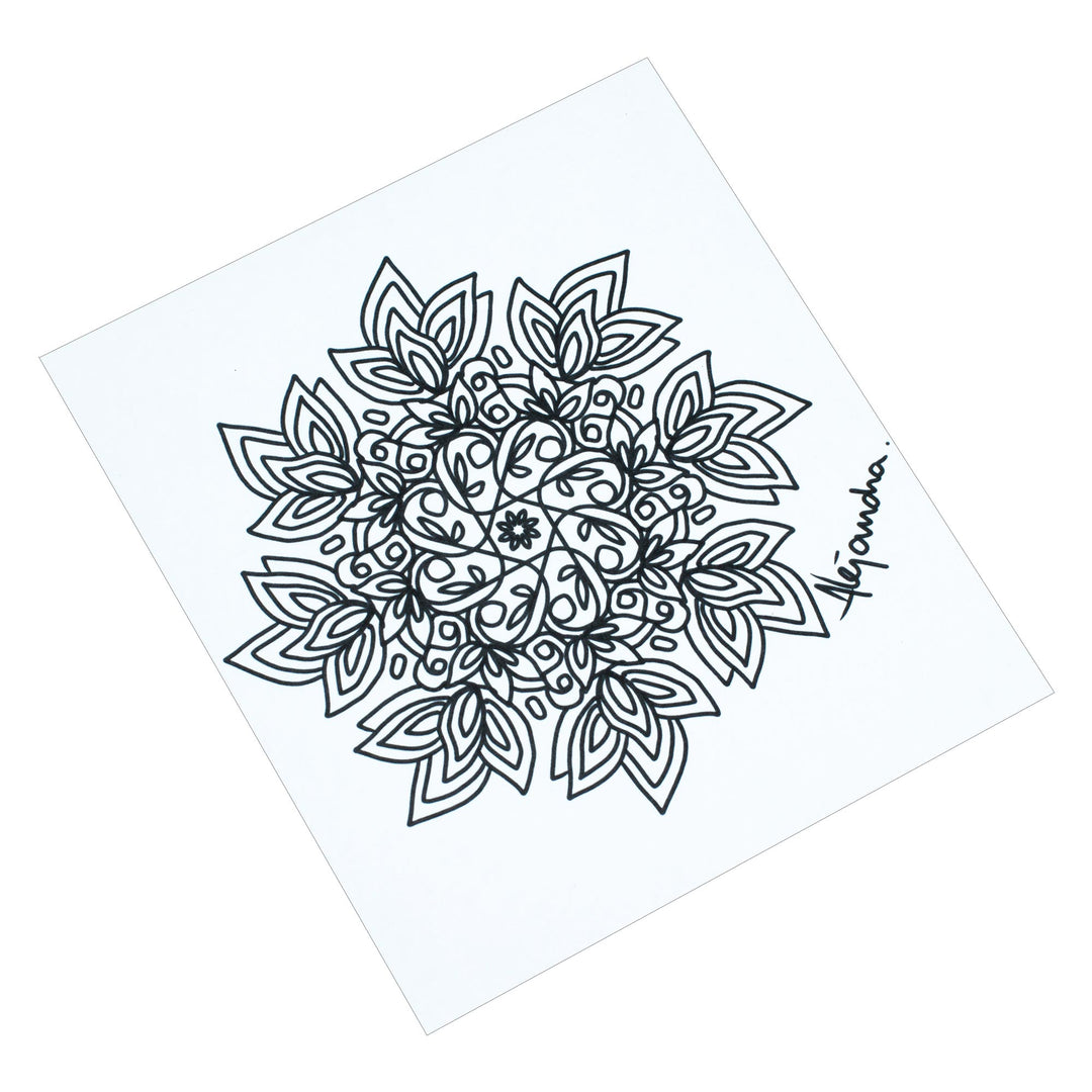 Mexican Mandala Coloring Postcards (Pair) - Spiritual Art