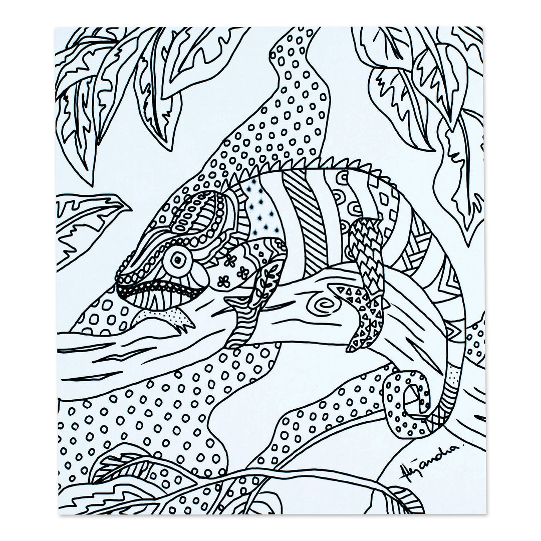 Mexican Wildlife Themed Coloring Postcards (Pair) - Nature's Emotion