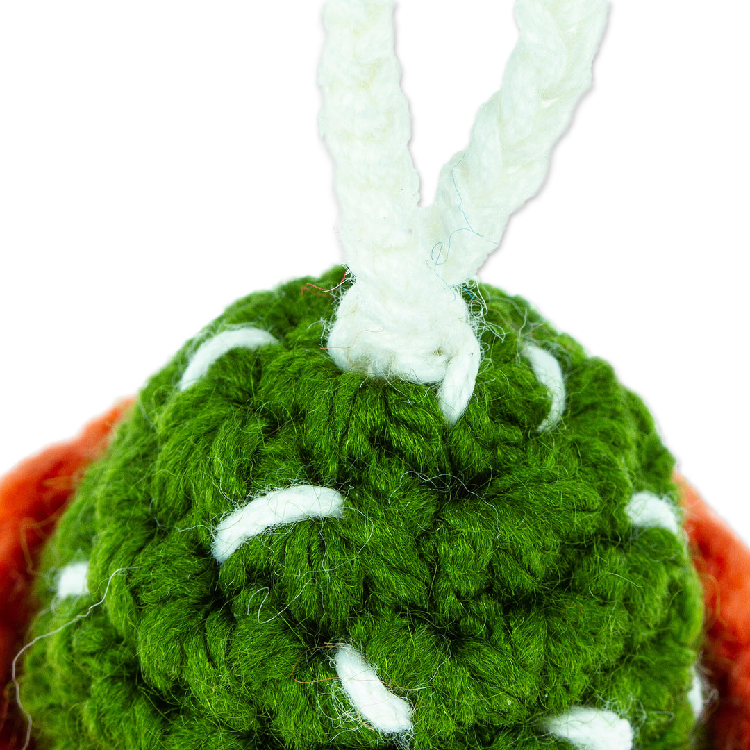 Cactus Crocheted Charm for Handbags Handmade in Mexico - Cute Cactus
