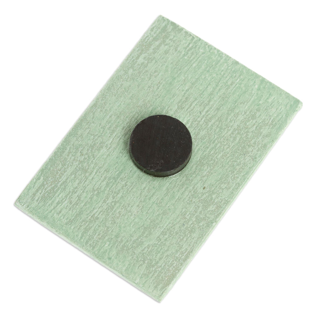 Mexican Wood Magnet with Mexican Flag Decoupage - Mexican Pride