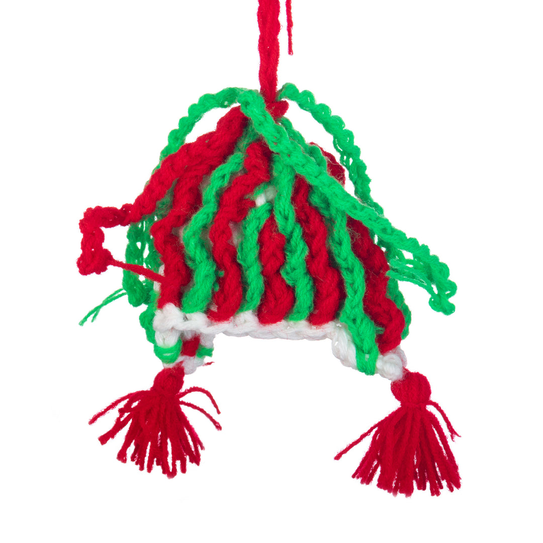 Crocheted Andean Hats in Kiwi (Set of 3) - Kiwi Andes