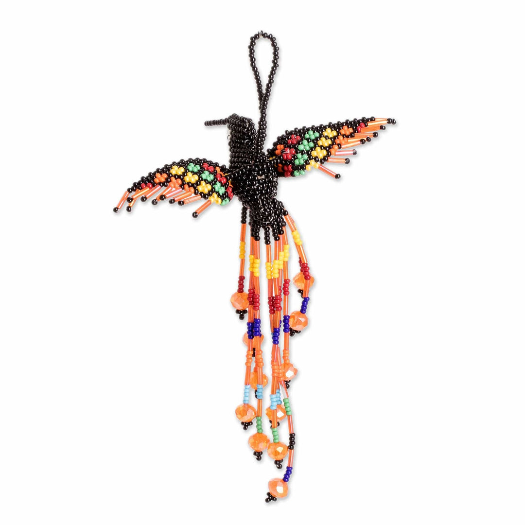 Multicolor Bird-Themed Home Accent Hand Made in Guatemala - Hummingbird Waterfall
