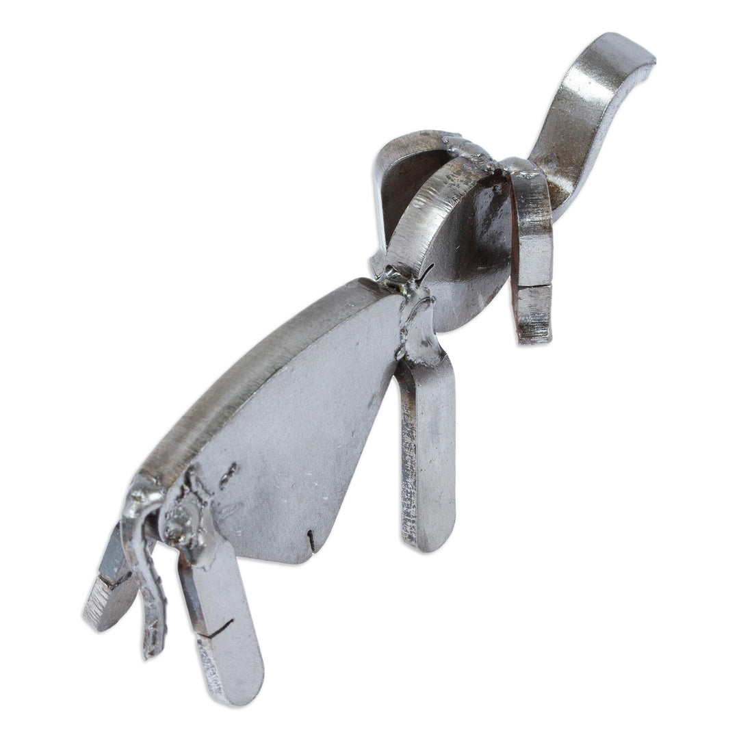 Recycled Auto Parts Elephant Figurine Handmade in Mexico - Microelephant