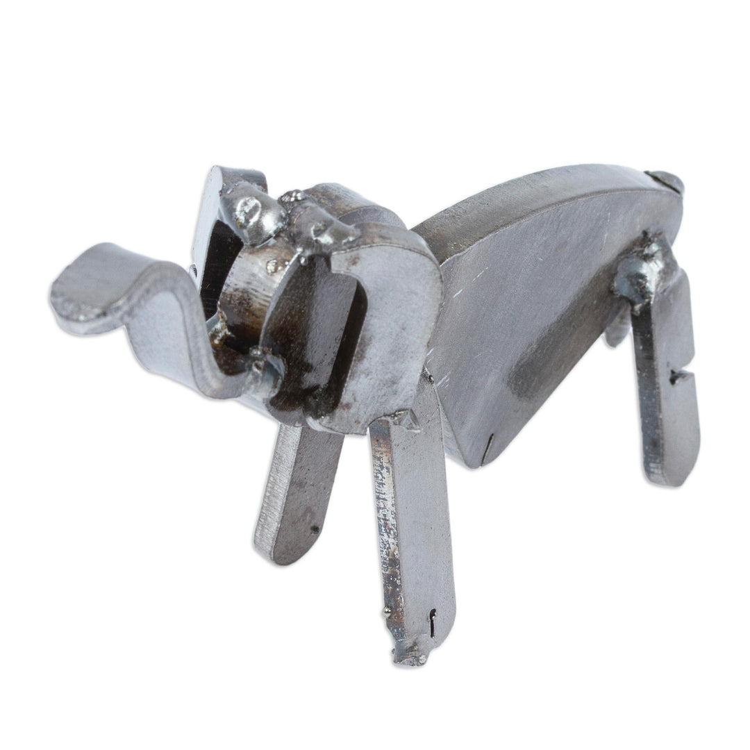 Recycled Auto Parts Elephant Figurine Handmade in Mexico - Microelephant