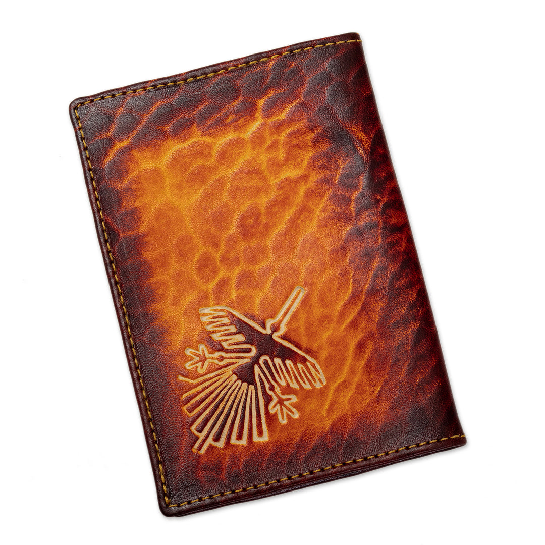 Handcrafted Llama Leather Passport Cover in Dark Brown - Thoughtful Llama