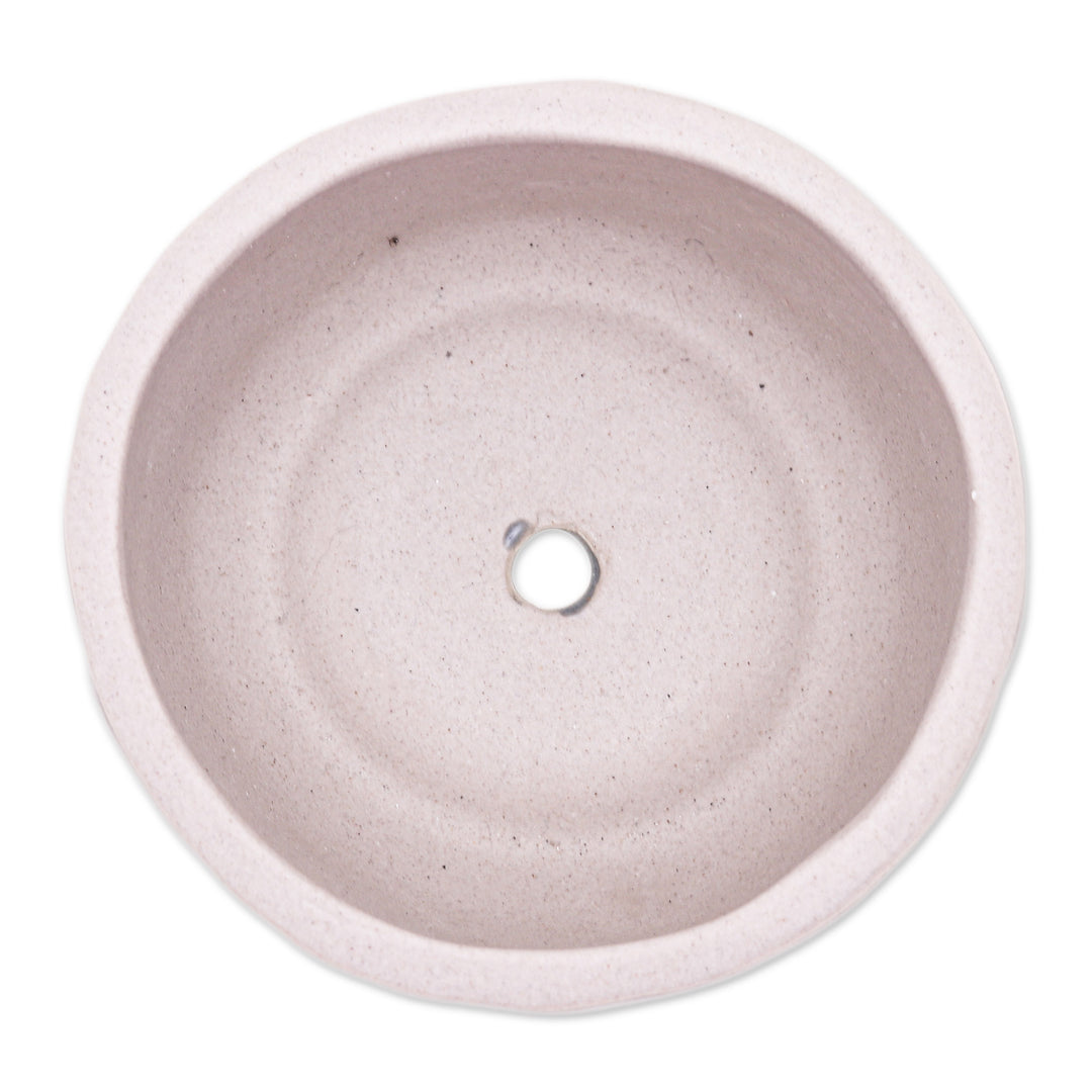 Handcrafted Ceramic Flower Pot with Polished Grey Surface - Grey Bud