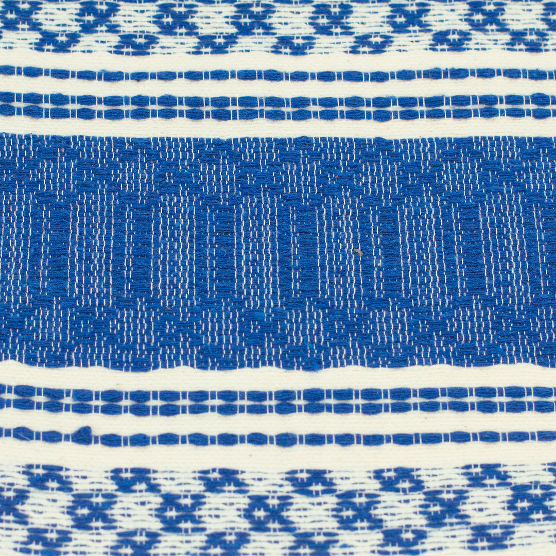 Authentic Cotton Fabric Tortilla Warmer Handmade in Mexico - Warmer in Ultramarine