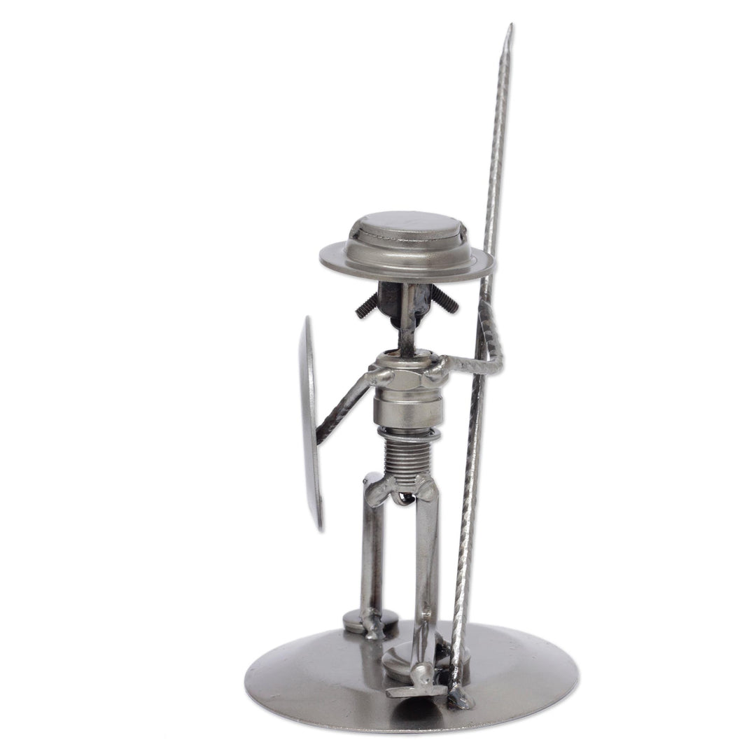 Unique Recycled Metal and Aut Parts Sculpture Mexico - Quixote in Love