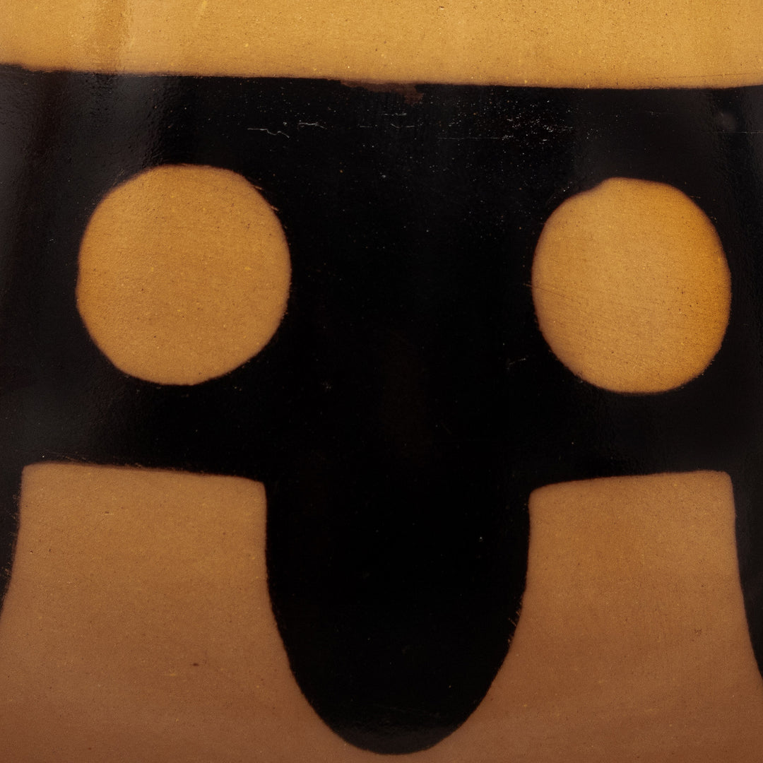 Handcrafted Ceramic Decorative Vase in Warm Palette - Sun Tribute