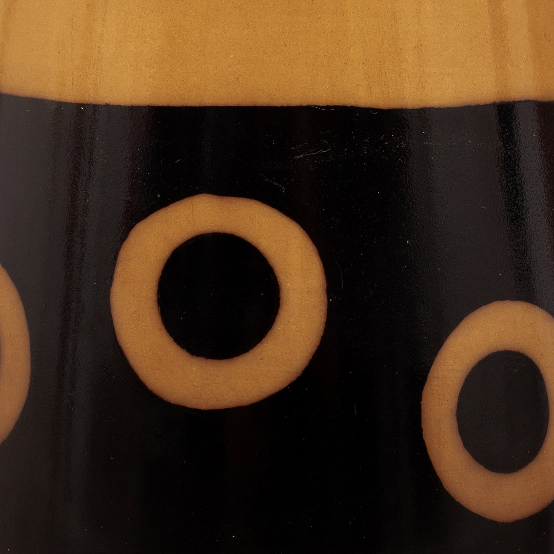 Handcrafted Modern Ceramic Chulucanas Decorative Vase - Tubular Ceremony