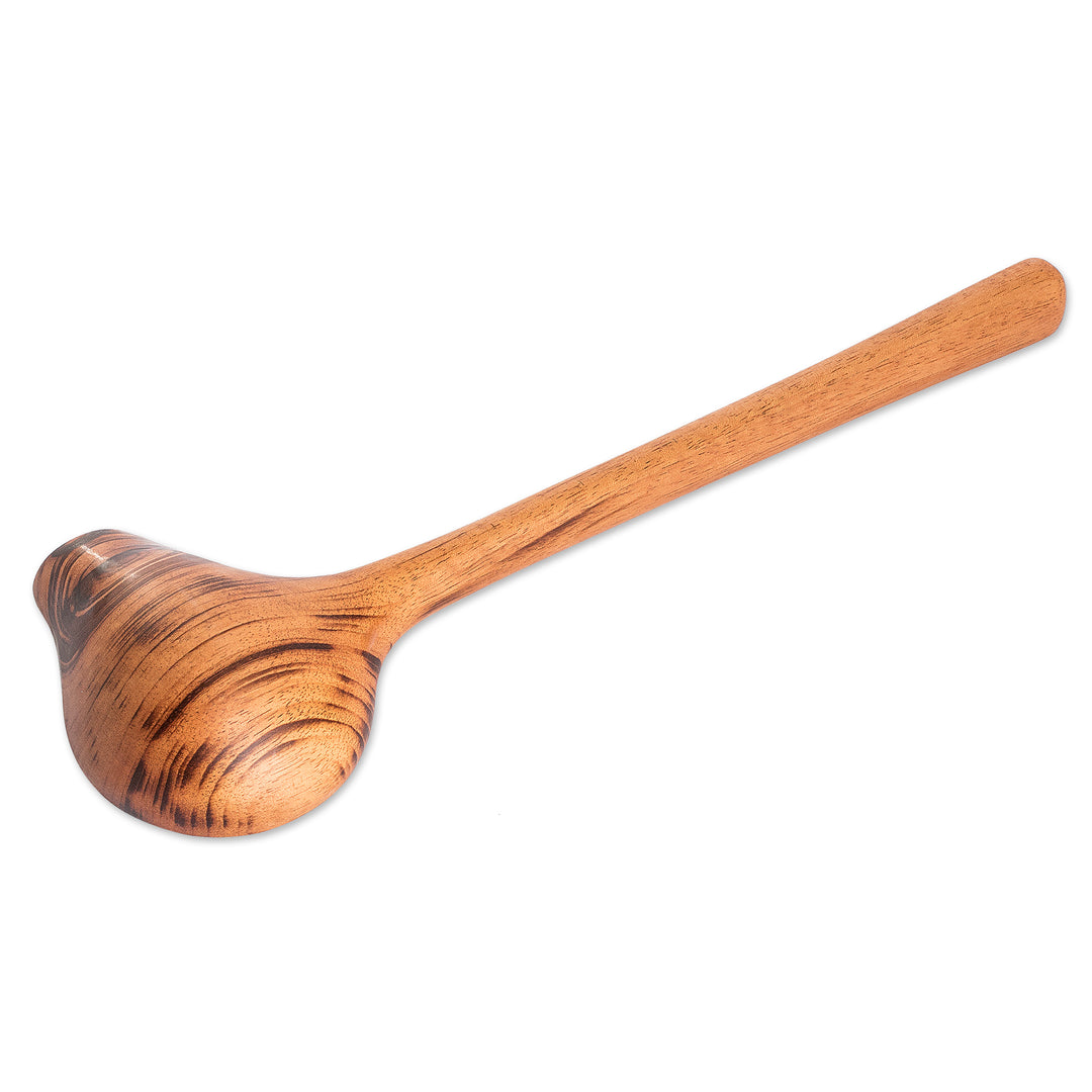 Handmade Jobillo Wood Serving Spoon from Guatemala - Gourmet Inspiration