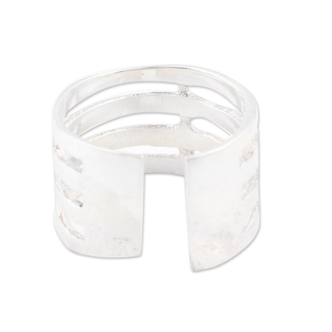 Polished Sterling Silver Wrap Toe Ring Crafted in India - Trendy Exoticism