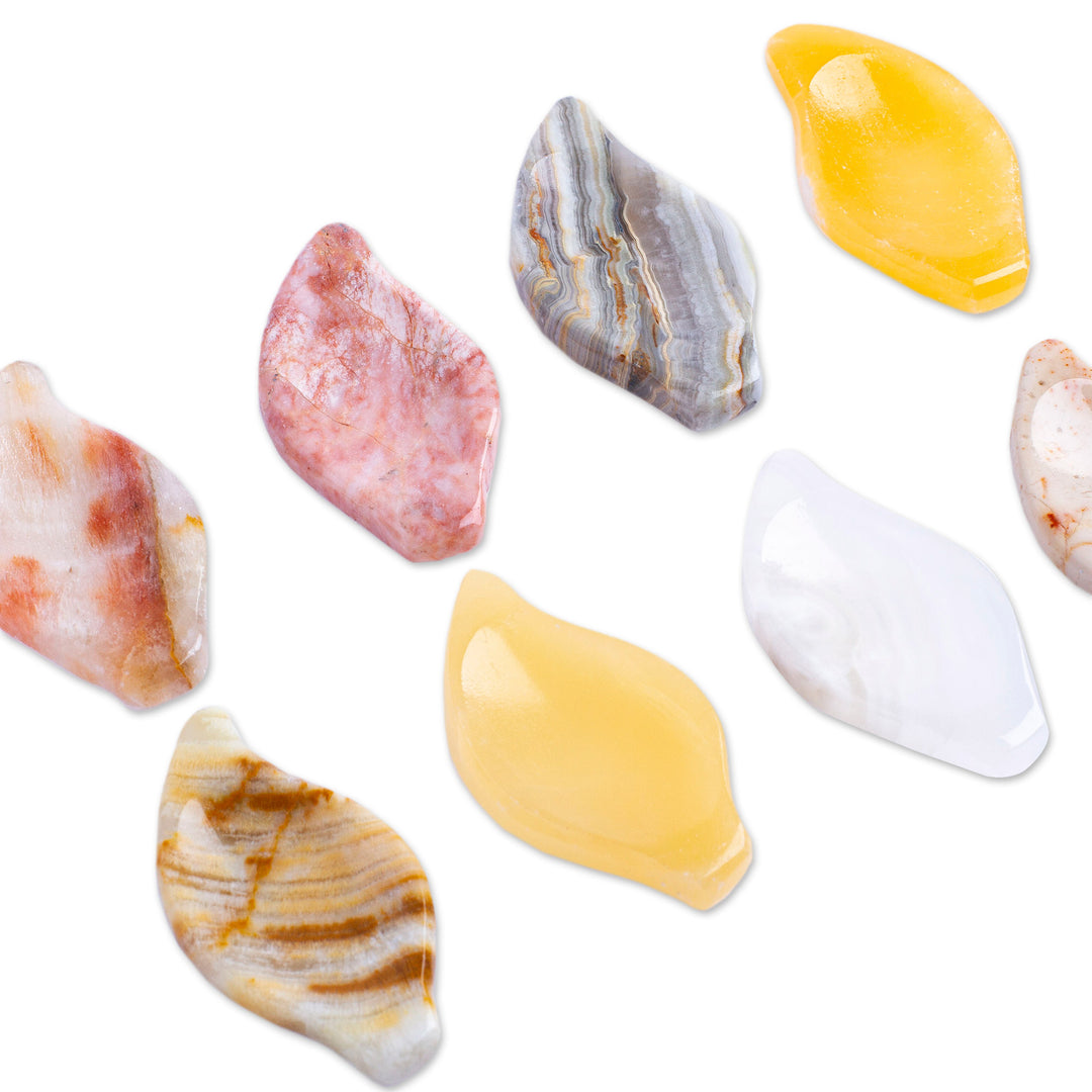 Set of 2 Reclaimed Marble Stress-Relieving Stones - Dream Arrows