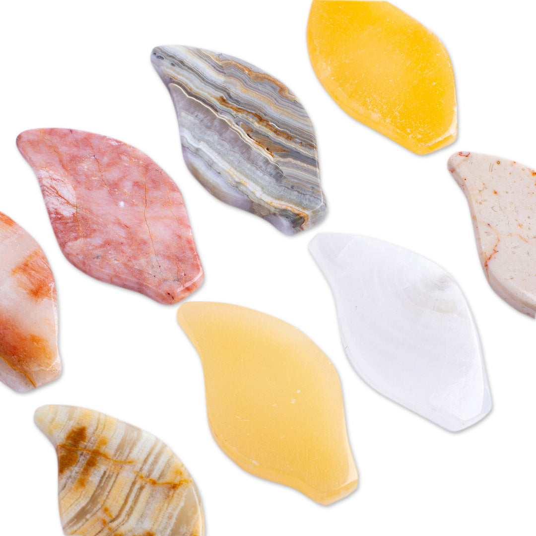 Set of 2 Reclaimed Marble Stress-Relieving Stones - Dream Arrows