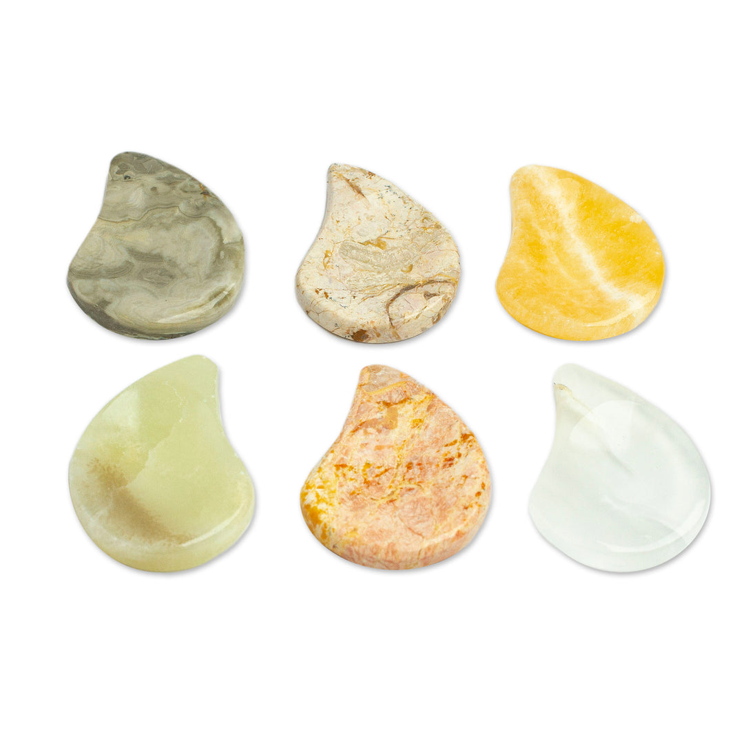 Set of 2 Ying and Yang Marble Stress-Relieving Stones - Heavenly Connection