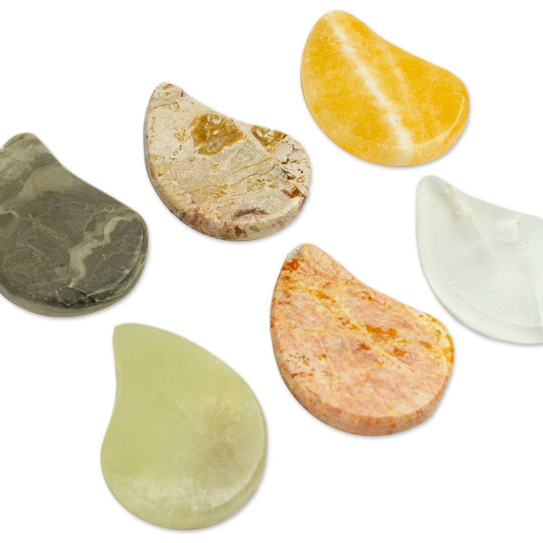 Set of 2 Ying and Yang Marble Stress-Relieving Stones - Heavenly Connection