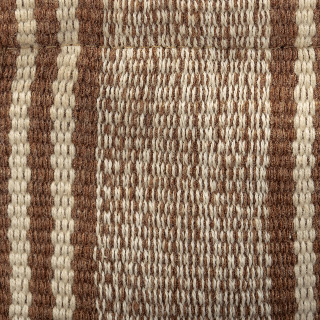 Hand-Woven Striped Cotton Coin Pouch with Snap Top Closure - Northern Flight