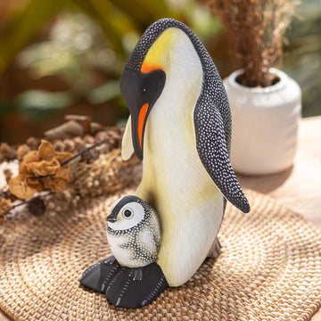 Penguin Mother and Chick