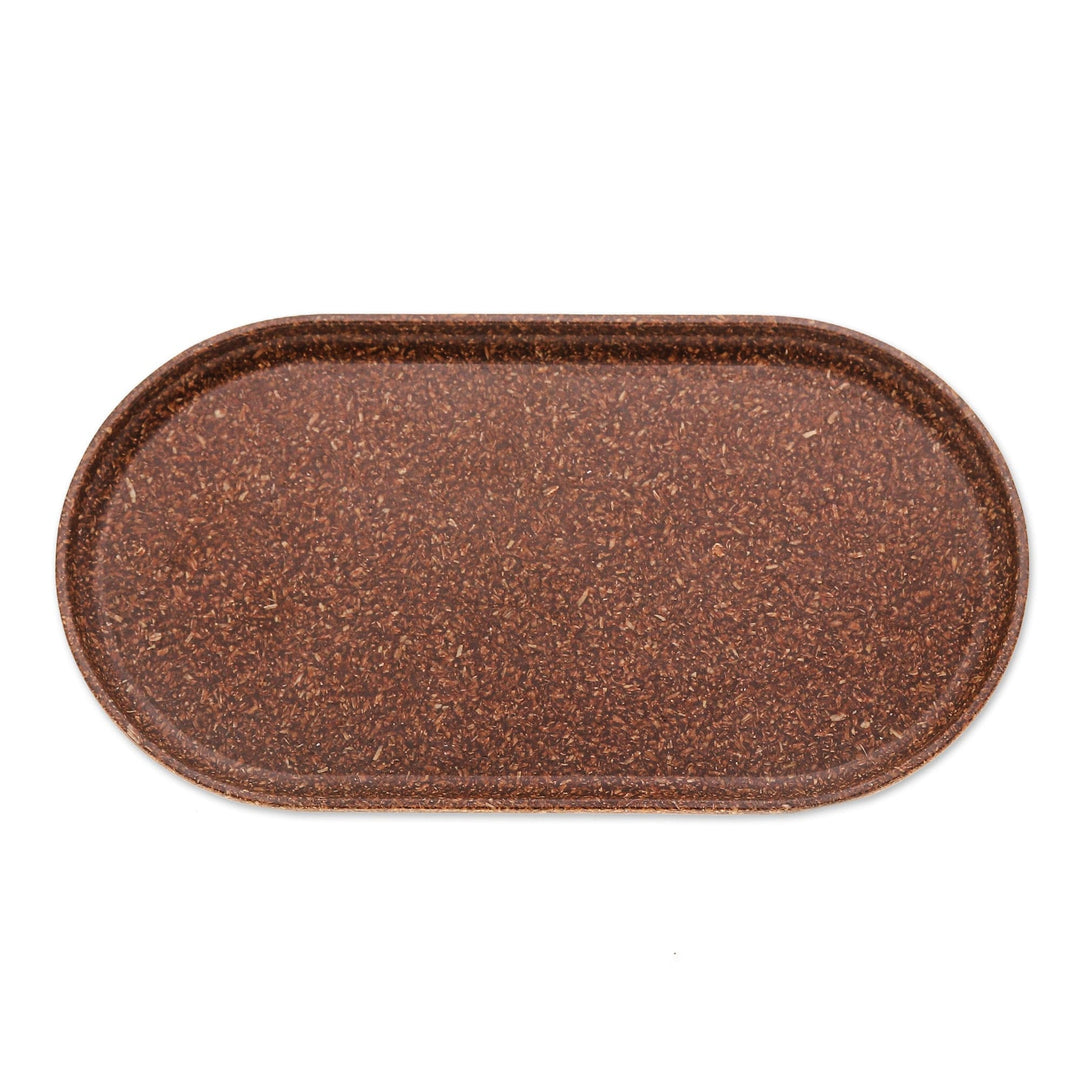 Brown Recycled Rice Husk Bio-Composite Capsule Tray - Practical Brown