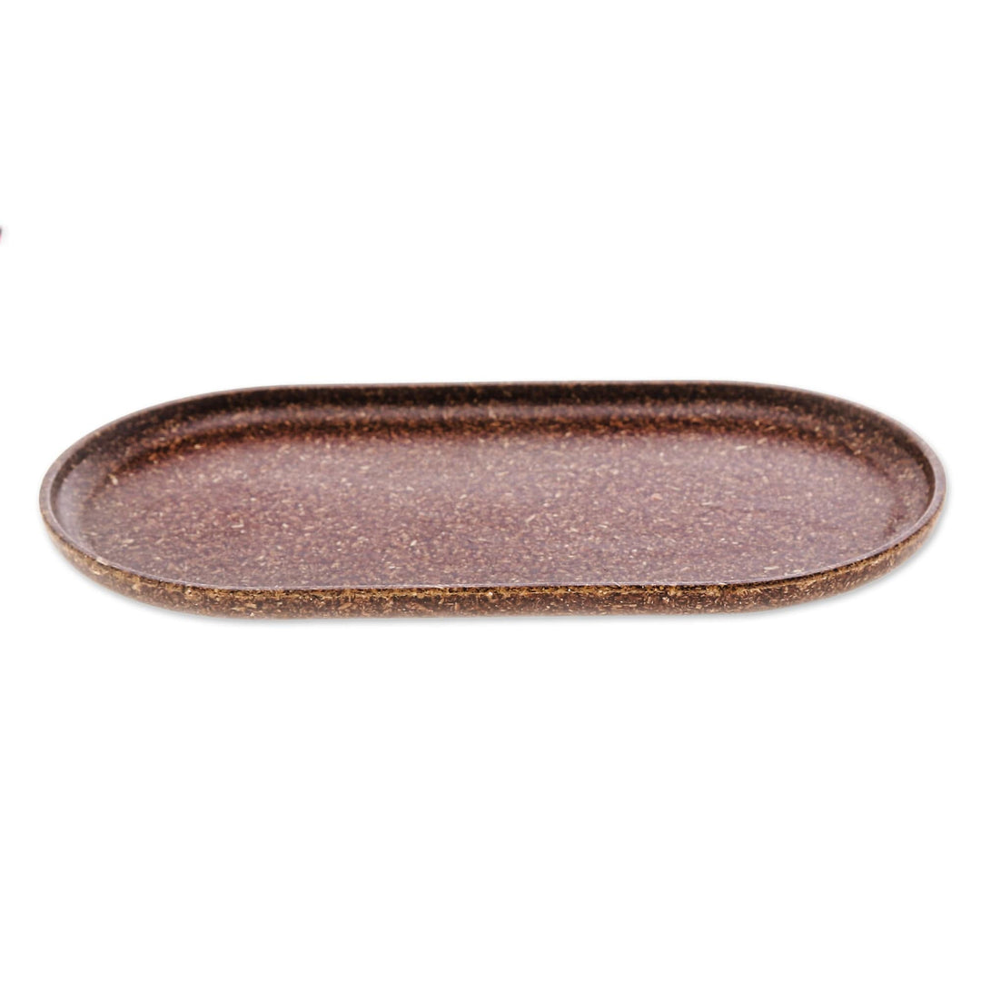 Brown Recycled Rice Husk Bio-Composite Capsule Tray - Practical Brown